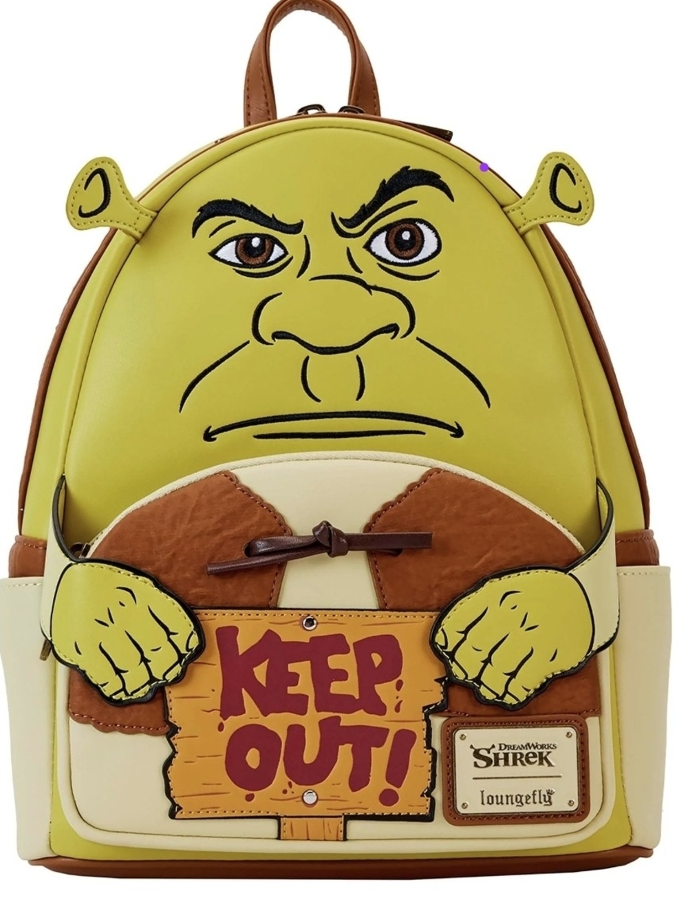 Loungefly Shrek Keep Out Mini Backpack